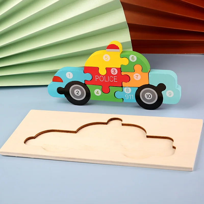 Puzzles en bois Montessori pour enfants, jouets Montessori pour tout-petits de 2 3 4 5 ans, Puzzle 3D, jouet éducatif dinosaure