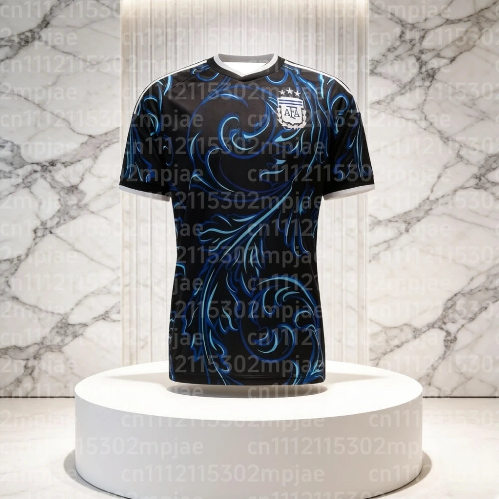 T-shirt d'entraînement de football argentin imprimé en 3D pour adultes et enfants, séchage rapide, collection été 2026