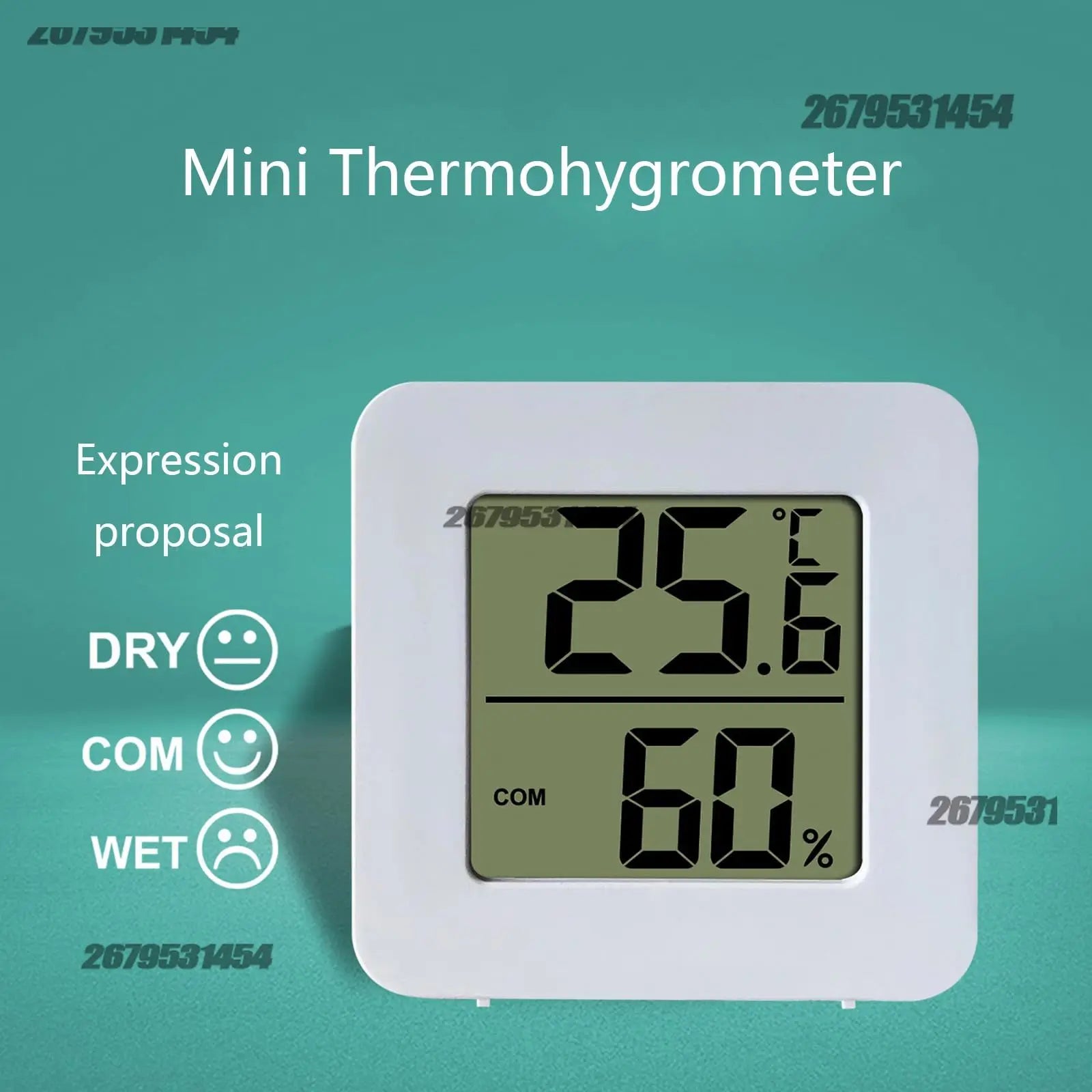 Thermomètre numérique intérieur Mini LCD hygromètre thermomètre intérieur ménage humidité mètre affichage numérique capteur mural