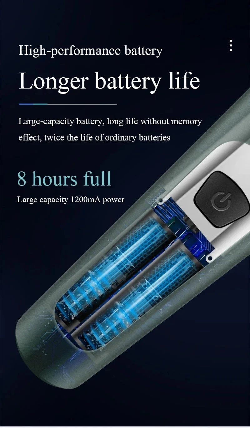 Rasoir ours rasoir pour hommes Intelligent humide sec barbe rasage tondeuse rasoir barbe dissolvant ABS tondeuse Rechargeable