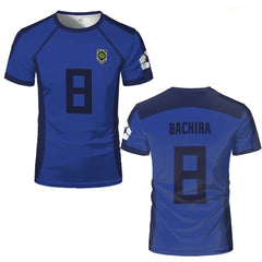 T-shirt homme ISAGI 3D imprimé, sport, séchage rapide, respirant, anime cosplay, Harajuku, équipe de football, ample, entraînement, manches courtes, été