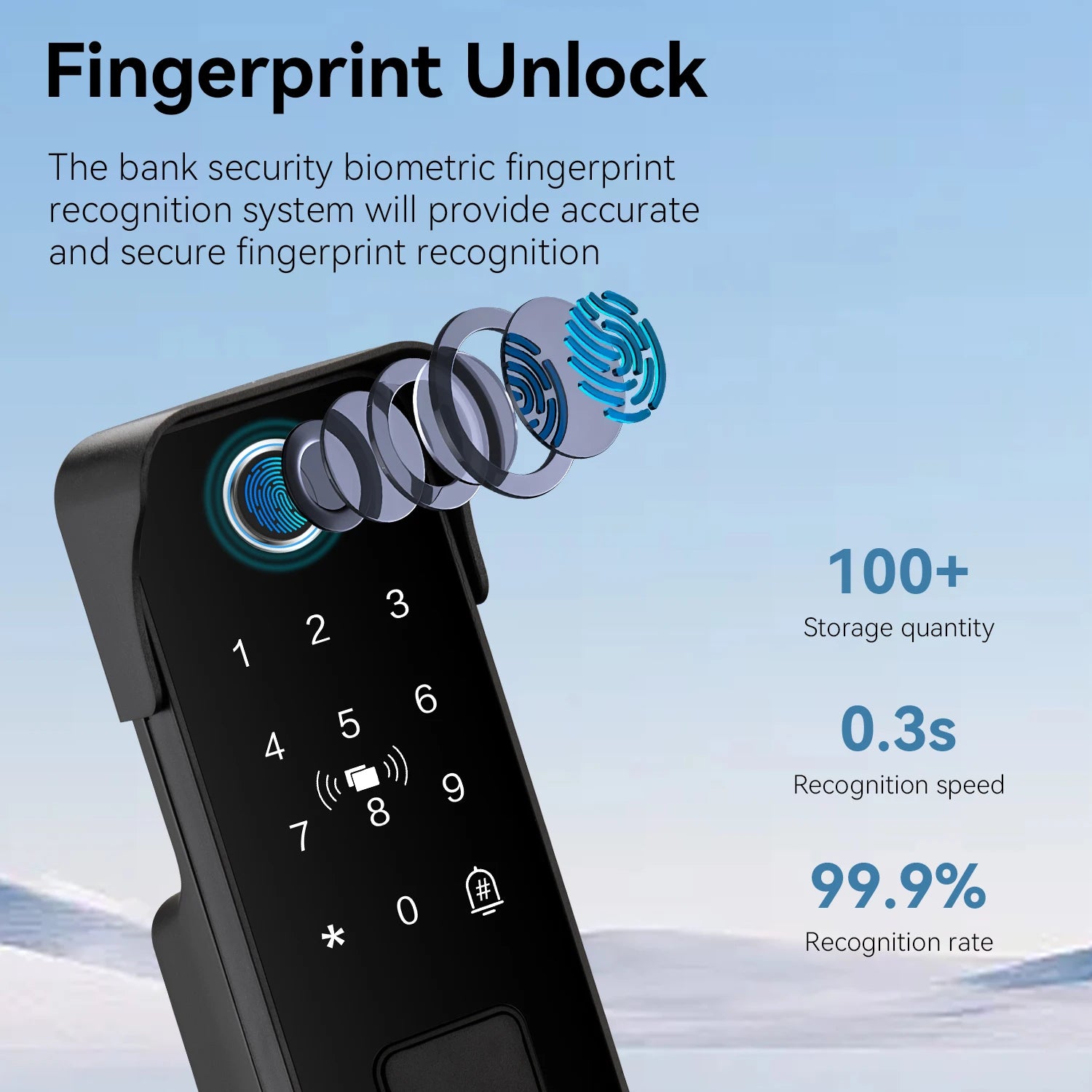 Tuya – serrure de porte intelligente étanche, empreinte digitale, télécommande de jardin extérieur, carte APP, Code numérique, serrure électronique à Double jante ﻿ ﻿