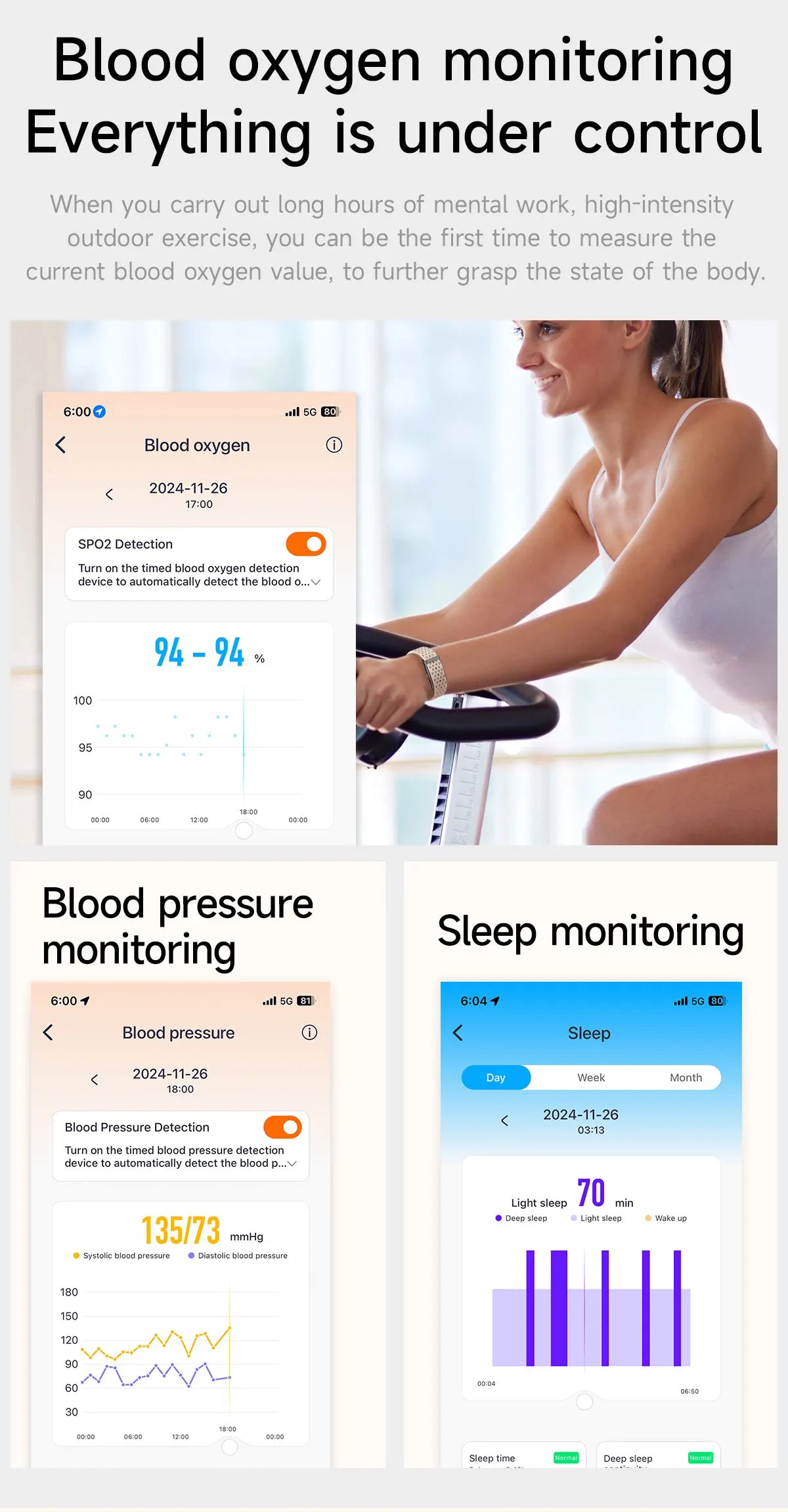 LIGE sans écran montre intelligente hommes Sports de plein air Fitness moniteur de fréquence cardiaque 1ATM étanche nouvelle montre intelligente pour Andrio IOS 2025