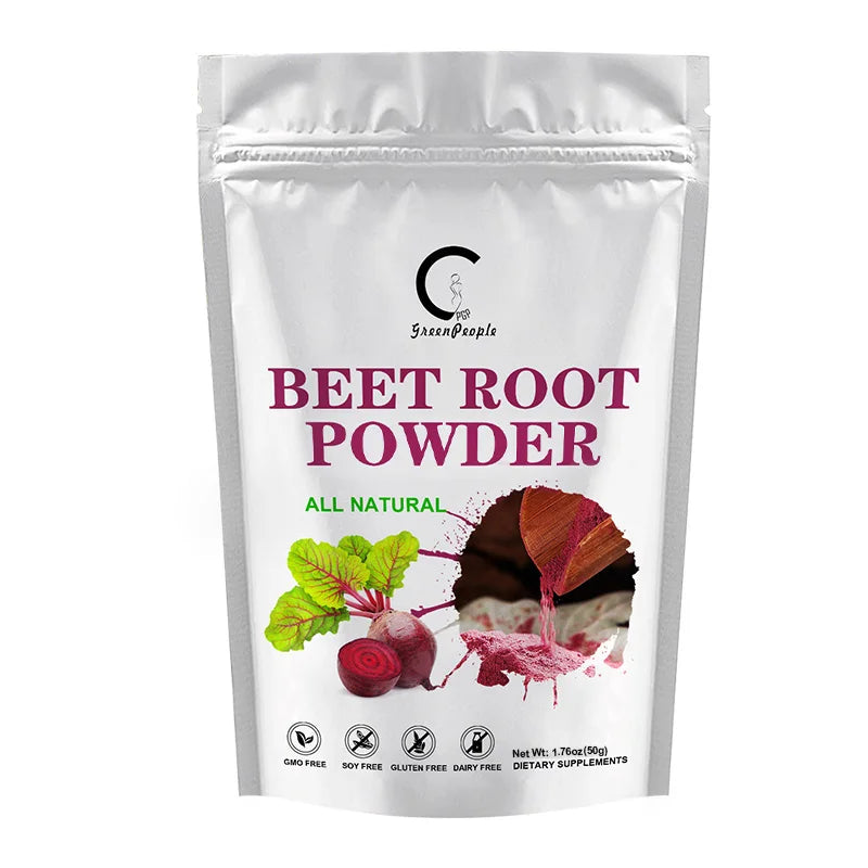 GPGP Greenpeople poudre de racine de betterave biologique antioxydants soutien de la pression artérielle oxyde nitrique naturelle améliore l'endurance et la capacité