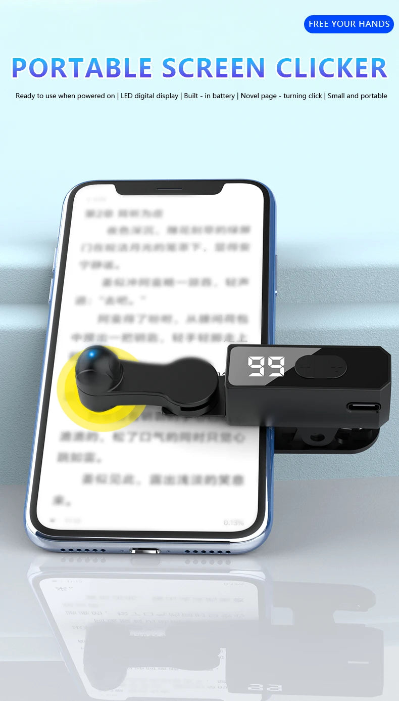 Clicker automatique d'écran pour applications de téléphone intelligent, Gadget de Streaming vidéo en direct, écran de jeu pour Smartphone, trépieds tactiles, fournitures d'écran