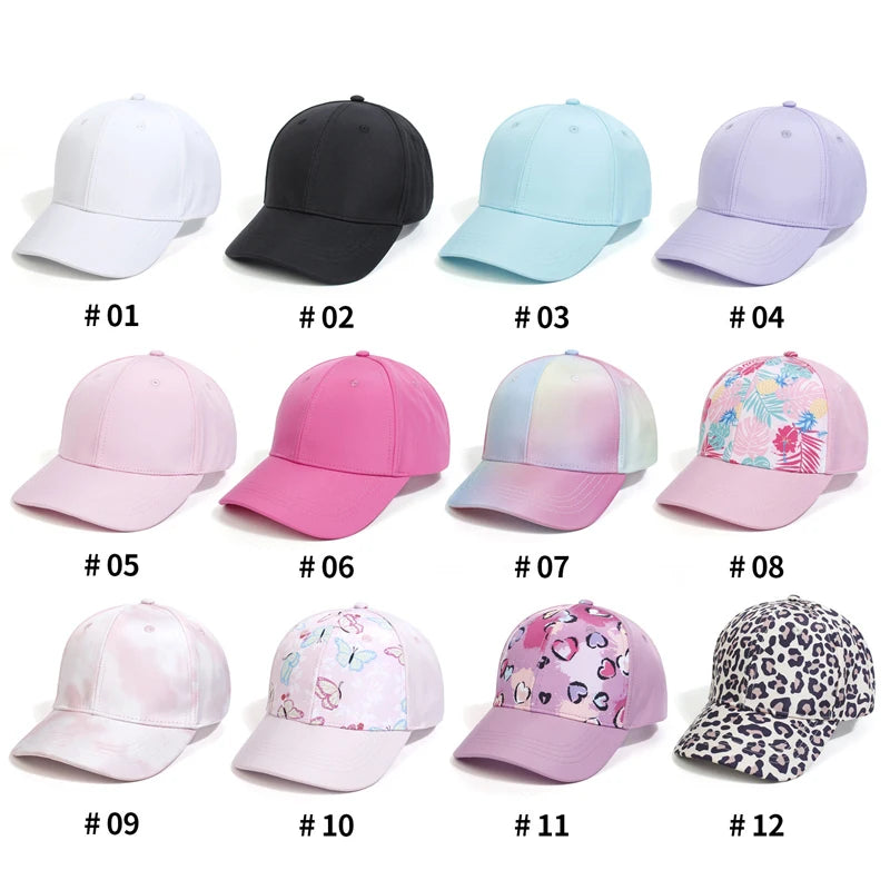 Casquettes de Baseball pour mère et enfant, accessoires d'été pour filles, chapeau de soleil, sport, voyage, pour enfants, réglable 53/56cm