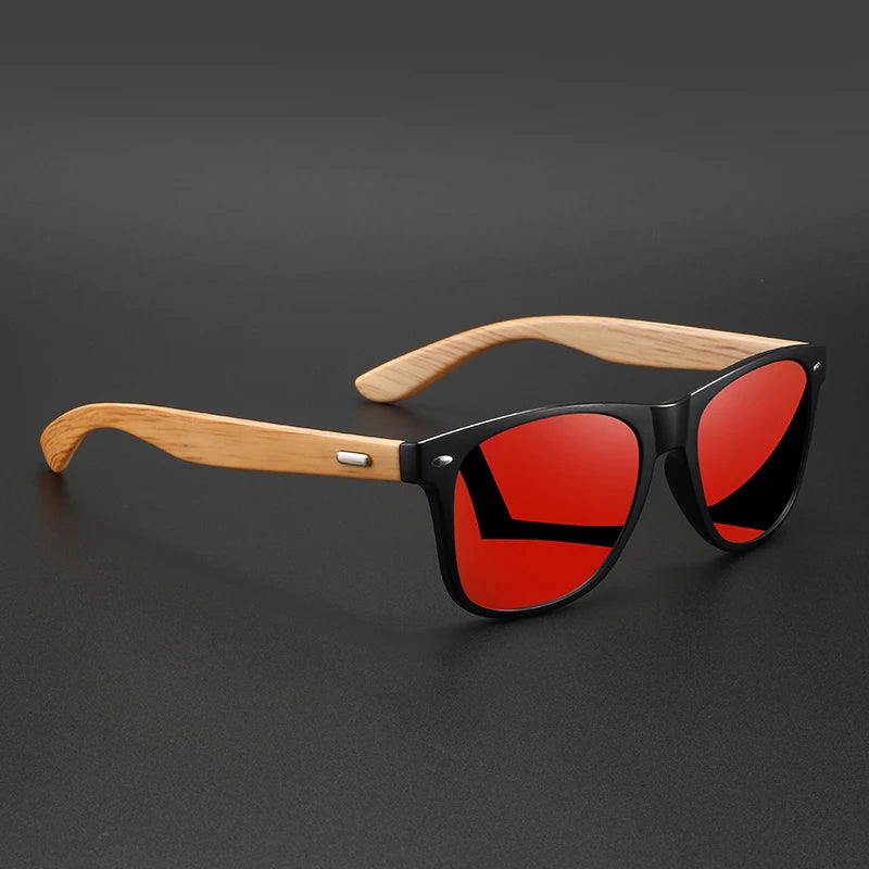 Lunettes de soleil rétro en forme de bambou, classiques, Vintage, UV400, unisexe, décontractées, pour usage quotidien en plein air