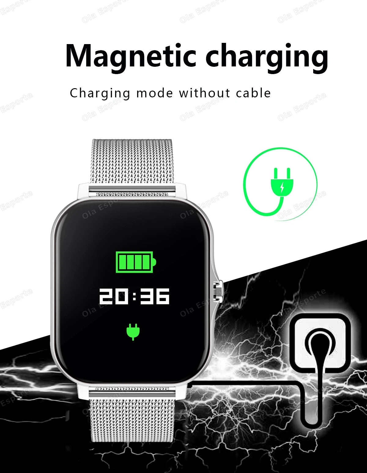 Nouvelle montre intelligente 2.01 pouces HD affichage réponse faire appel Message vue Modes sportifs smartwatch bricolage cadran prévisions météorologiques hommes femmes