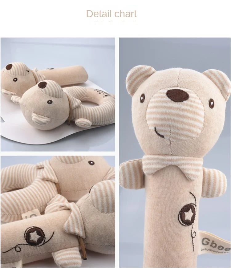Hochets pour bébé doux dessin animé mignon en peluche animaux hochets jouets enfant clochettes éducatives doux enfant en bas âge bébé confort jouets игрушки для
