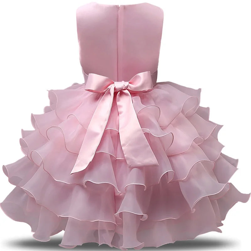 Robe de demoiselle d'honneur pour mariage, tenues d'anniversaire pour bébés filles de 2 à 8 ans, robes de première Communion pour enfants, vêtements de fête pour enfants