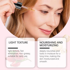 Bio Rose Musquée Antioxydant Améliorer Rides Rides Raffermissant Lifting Réparation Hydratant Nourrir Lisse Cheveux Soins de La Peau Huile