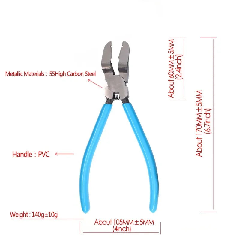 Car Clip Pliers, Multifunctional Diagonal Pliers, Staple Screwdriver Removal Tool, Car Rivet Clamping Pliers, Wire Stripping Pliers