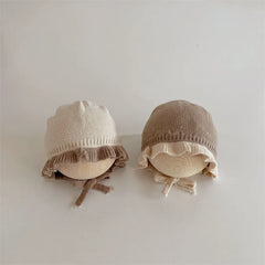 Chapeau de Style Coréen pour Bébé Fille, Chapeau Chaud à Oreilles, Accessoires pour Nouveau-né de 1 an et 2 ans, Automne et Hiver