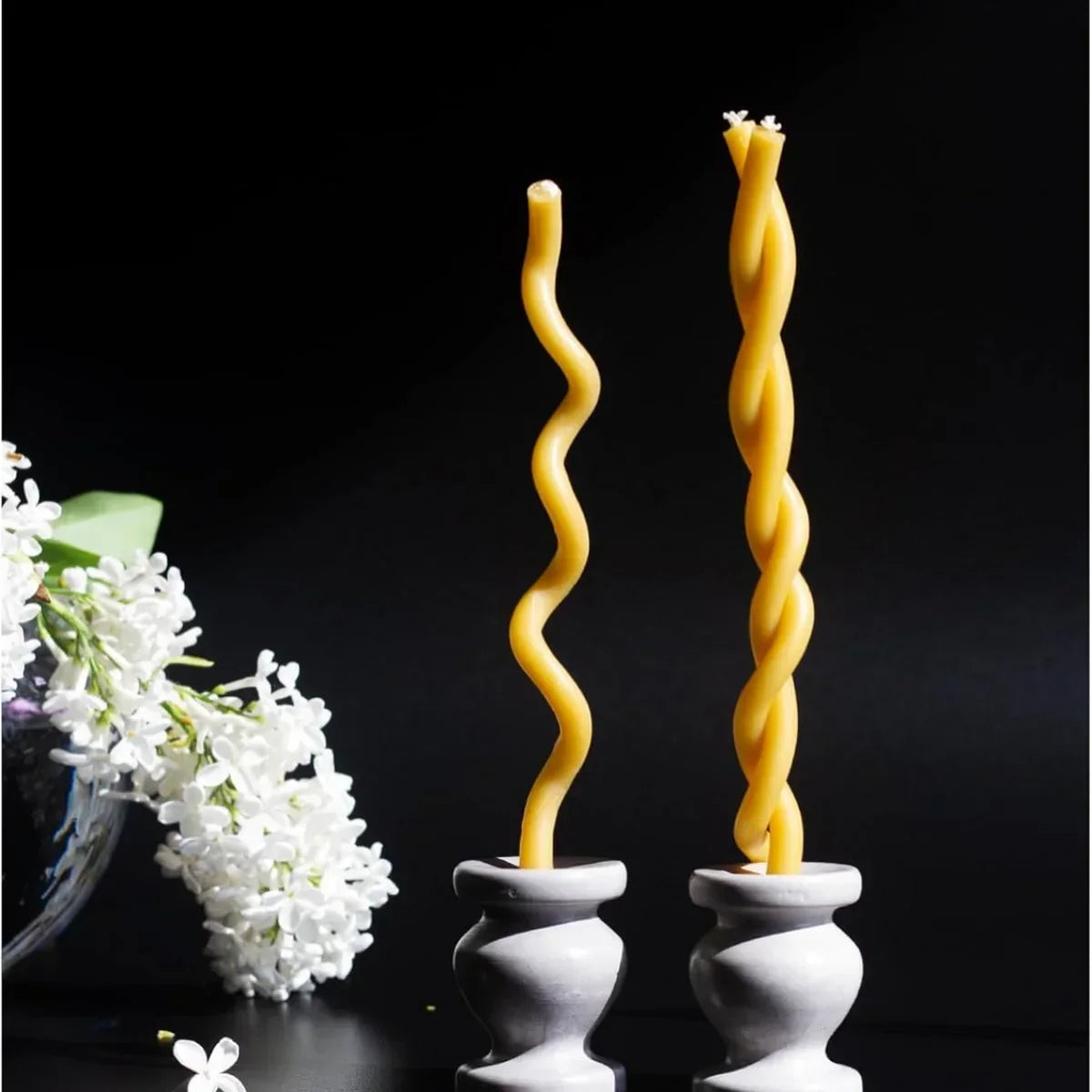 50-300 pièces bougies en cire d'abeille naturelle bougies hanukkah décoratives bougies d'anniversaire en cire d'abeille pour gâteau de prière d'église noël 6,29 pouces
