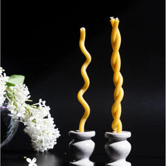 50-300 pièces bougies en cire d'abeille naturelle bougies hanukkah décoratives bougies d'anniversaire en cire d'abeille pour gâteau de prière d'église noël 6,29 pouces