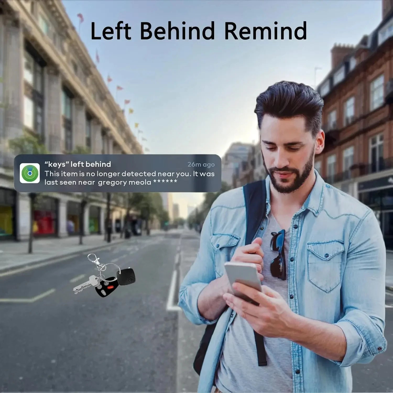 Le traceur GPS Bluetooth intelligent fonctionne avec Find My APP dispositif de rappel Anti-perte sans fil pour localisateur d'iphone clé enfants Finder