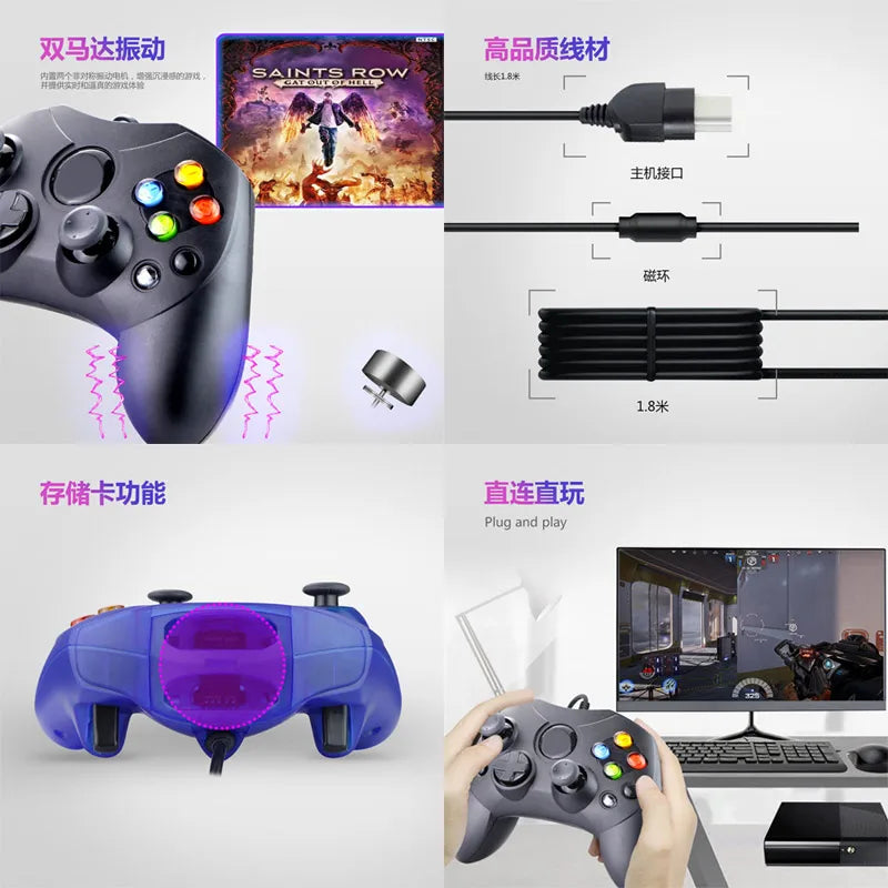 Contrôleur de jeu filaire pour XBOX