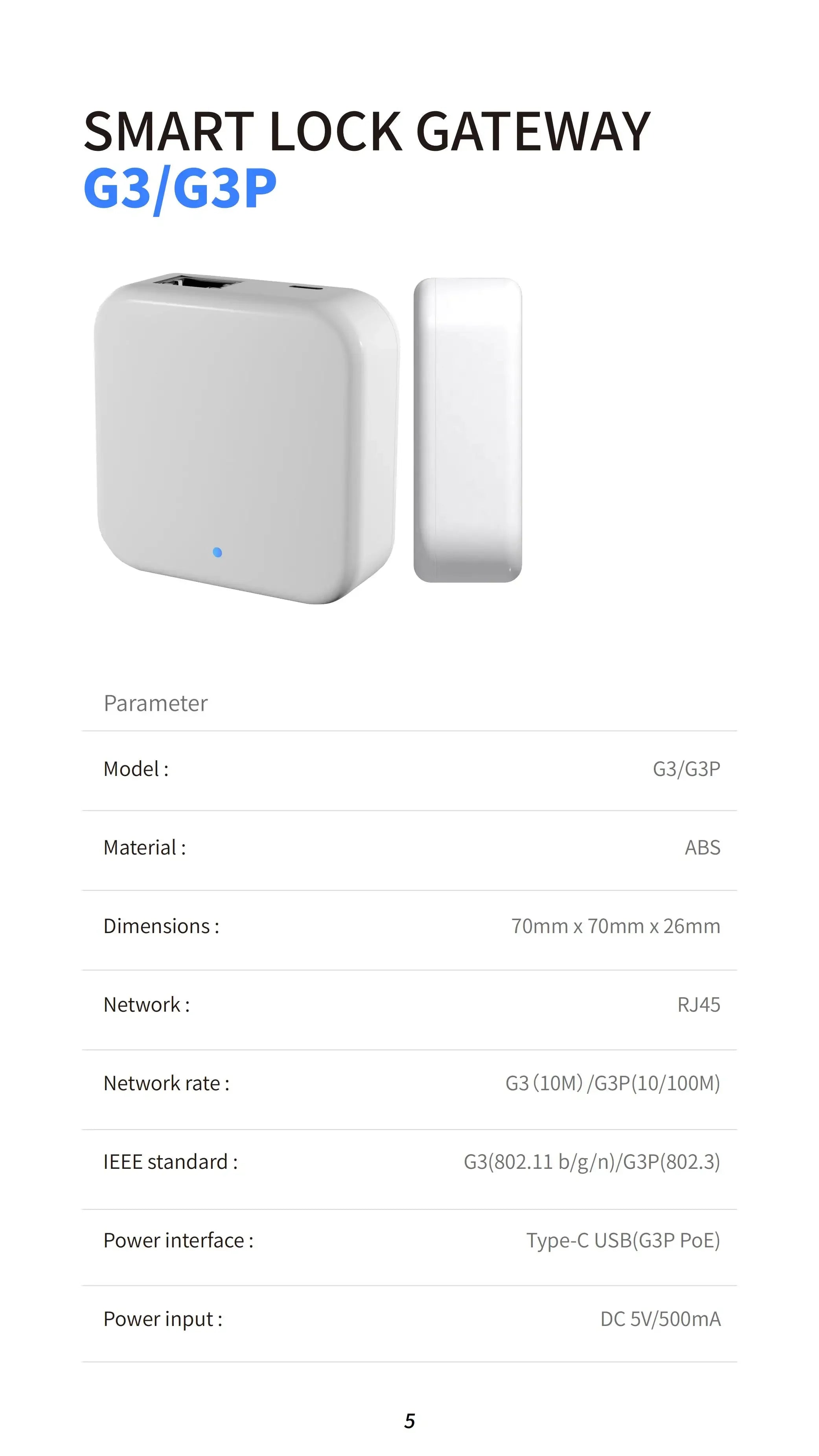 TTLOCK passerelle G2 G3 G3P G4 Bluetooth vers Wifi passerelle Hub WIFI/RJ45/POE/4G TLE pour serrure de porte de maison intelligente Ttlock App contrôle de téléphone