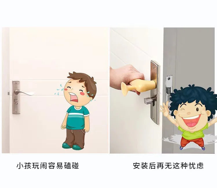 Butoir de porte poignée de porte protecteur poignées de porte étui Silicone bouton de porte couverture sécurité enfant bébé pare-chocs accessoires pour la maison