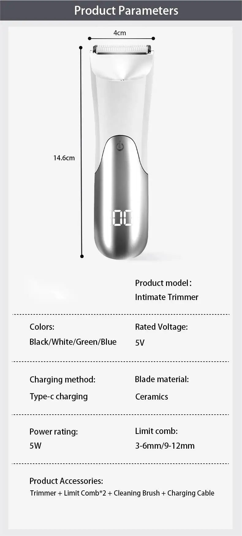 Tondeuse à cheveux pour hommes, tondeuse à boules électrique, comprend 2 accessoires de protection, tête de lame en céramique, rasoir humide et sec