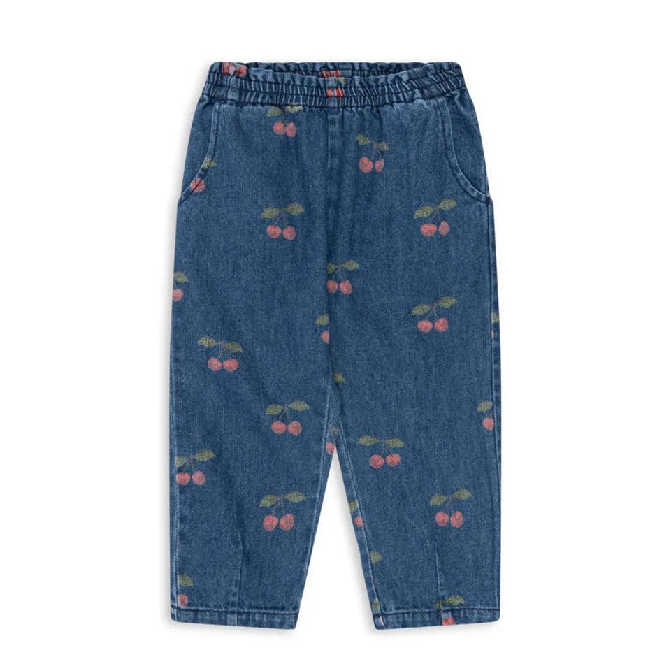 Robe imprimée mignonne pour filles, ensemble de vêtements pour tout-petits, veste à bretelles en jean, robes à enfiler en denim pour enfants, pantalons en jean combiné, marque KS, 2024