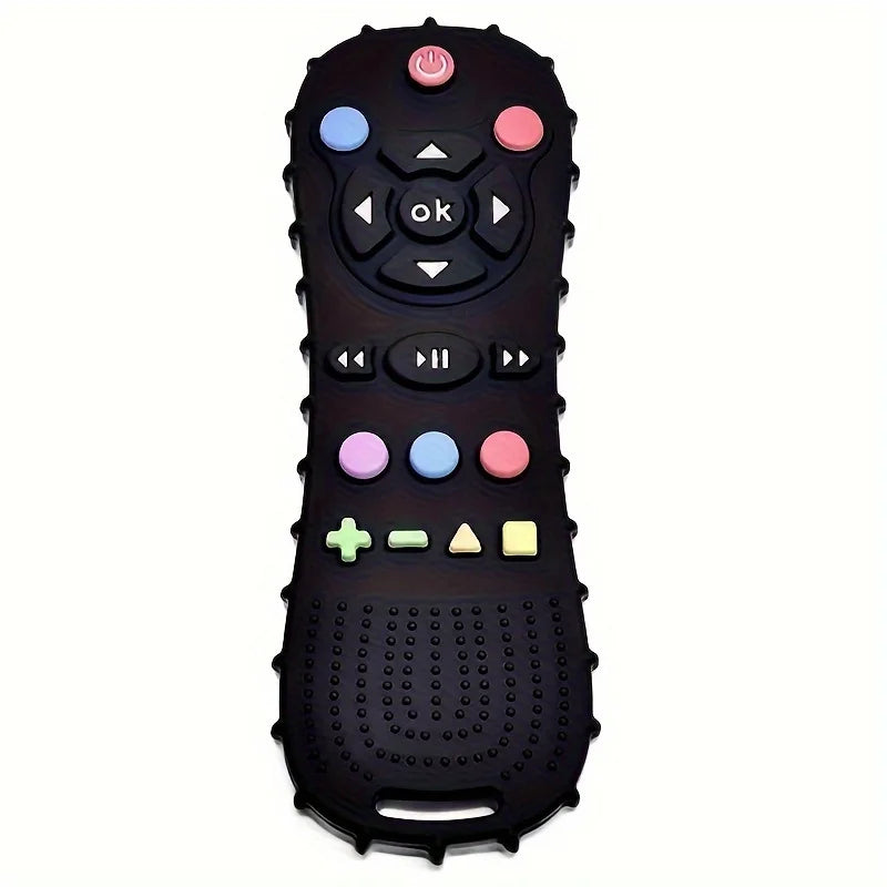 Anneau de dentition en Silicone Montessori pour bébé, jouets sensoriels avec télécommande pour tout-petits, cadeau pour garçons et filles