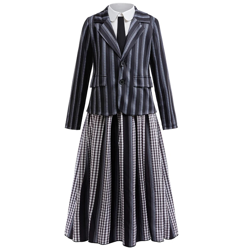 Robe de princesse pour filles, uniforme d'université élégant, costume de cosplay d'halloween pour filles de 4 à 12 ans, robe de bal de remise de diplôme, robes de fête pour filles
