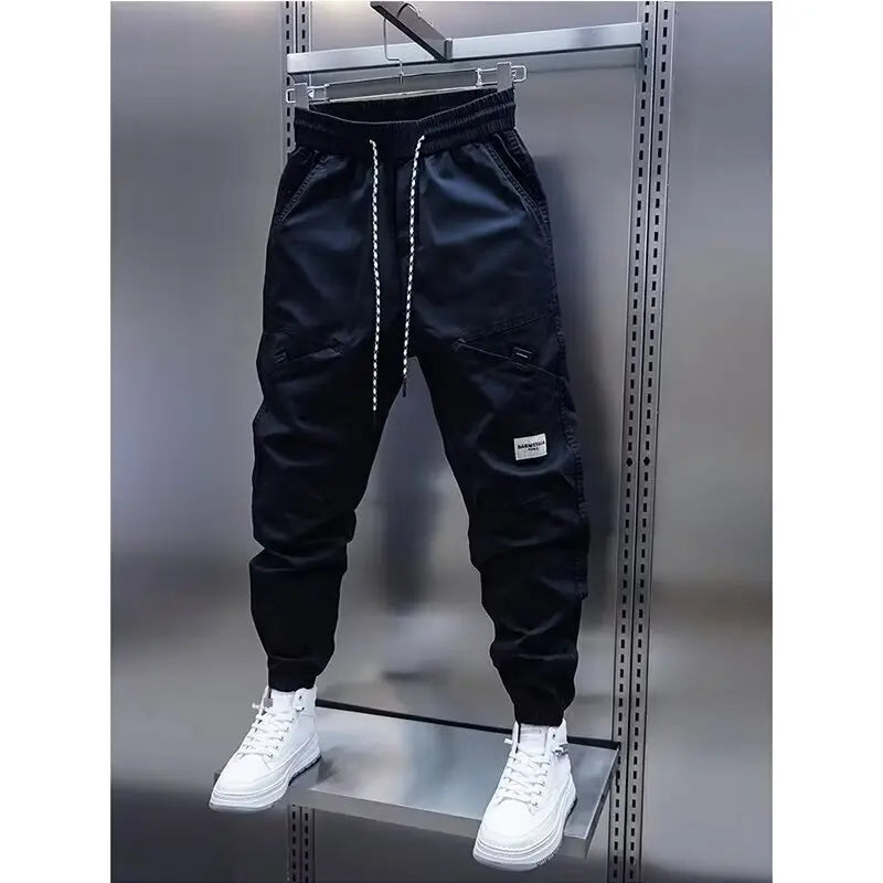 Men's breathable harem pants, men's clothing, 2024 new men's casual pants, straight leg pants