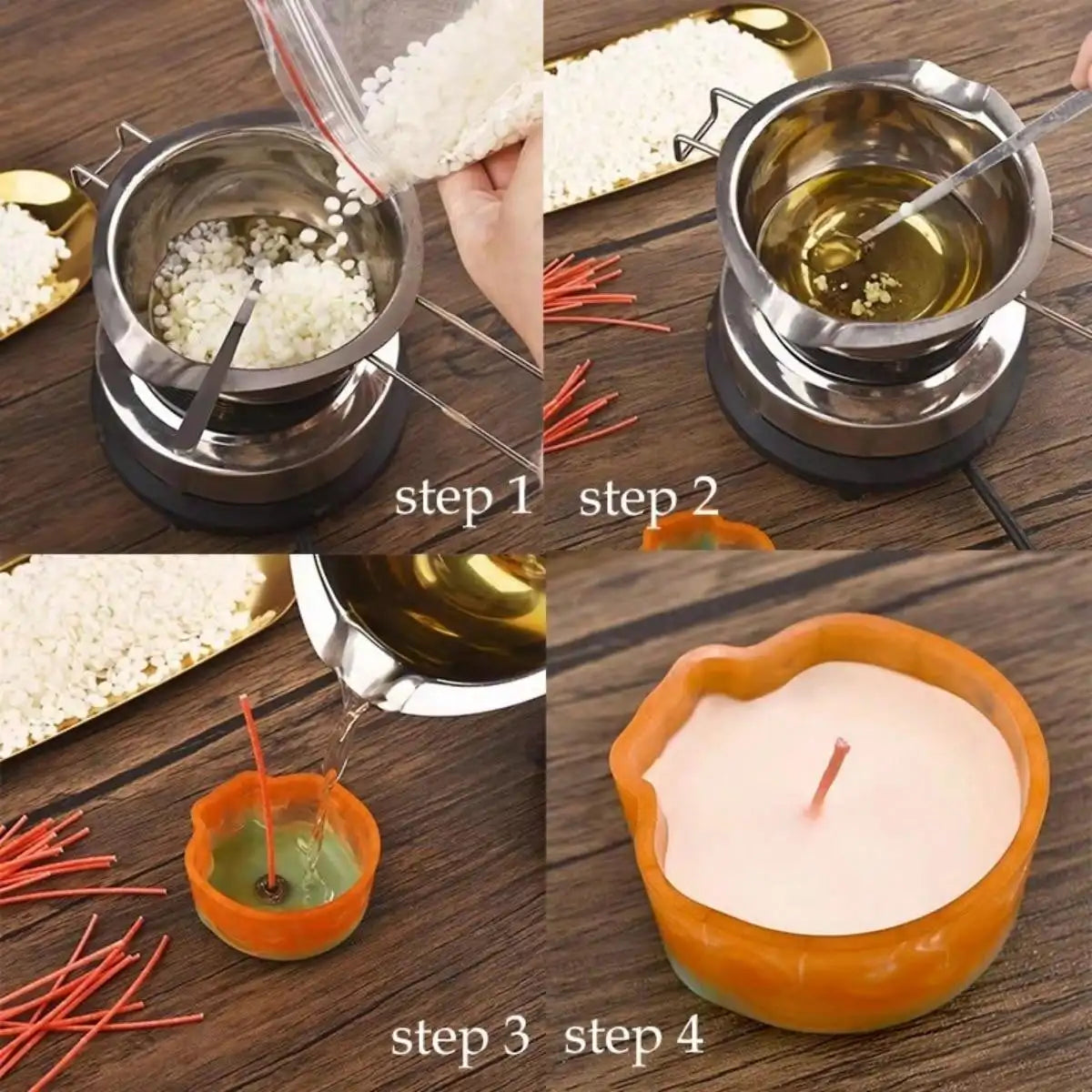 Bougie parfumée en flocons de cire de soja naturelle, 100/200/500/1000g, matériau naturel, sans additif, bricolage, sans fumée, fournitures de fabrication de bougies