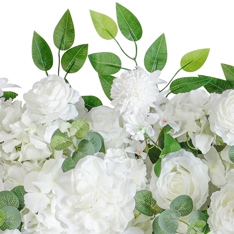 100cm DIY Wedding Flower Wall Decoration Arrangement Supplies Silk Peonies Artificial Rose Floral Row Decor Sea Bow Backdrop