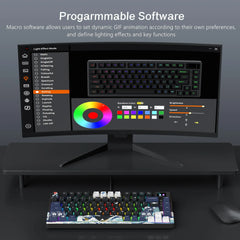 Womier S-K80 75% clavier avec écran OLED couleur clavier de jeu mécanique échange à chaud clavier joint montage rvb clavier personnalisé
