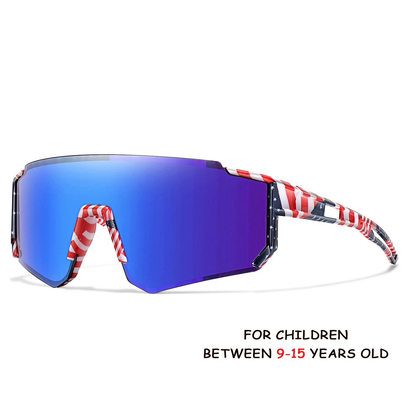 Âge 9-15 jeunes lunettes de cyclisme adolescents lunettes de soleil vtt vélo vélo lunettes de baseball enfants sports de plein air garçons filles UV400