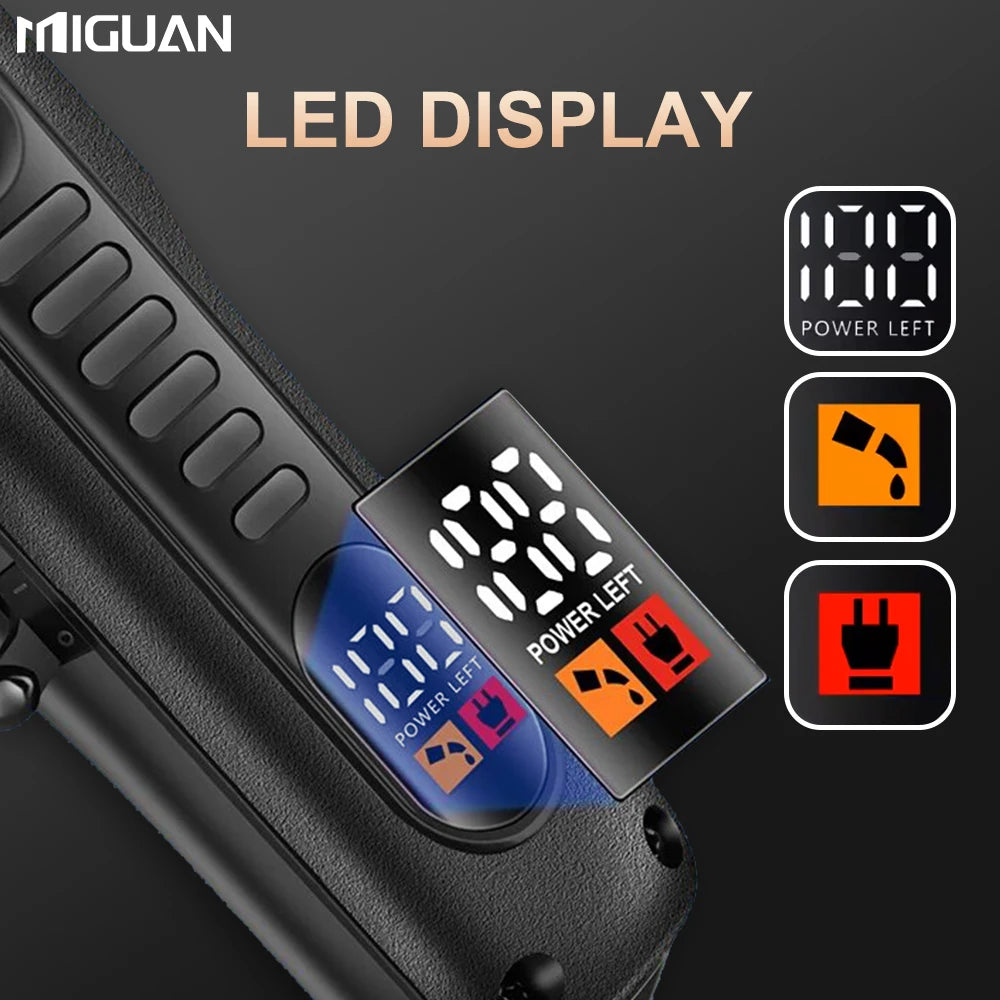 Tondeuse à cheveux professionnelle pour hommes avec écran LED, batterie au lithium rechargeable, chargement USB, tondeuse sans fil avec