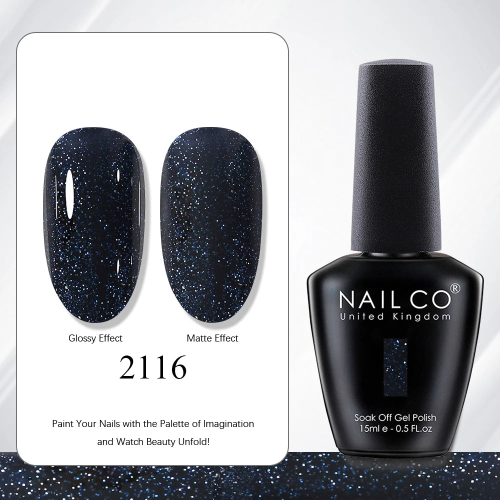NAILCO 15ml Vernis à ongles Gel Vernis Semi Permanent UV Gel Vernis manucure Vernis Nail Art Nude Gel Poliish