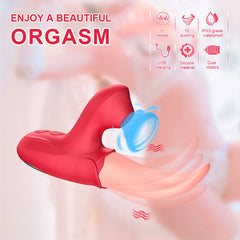 Vibromasseur Rose à succion avec léchage de langue pour femmes, Stimulation clitoridienne, stimulateur de mamelons, produits pour adultes, jouets sexuels