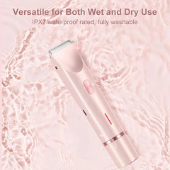 2-in-1 Electric Shavers for Women, Bikini Trimmer, Facial Mustache Trimmer, for Ladies, Body, Underarms, Legs, Painless Portable Epilator