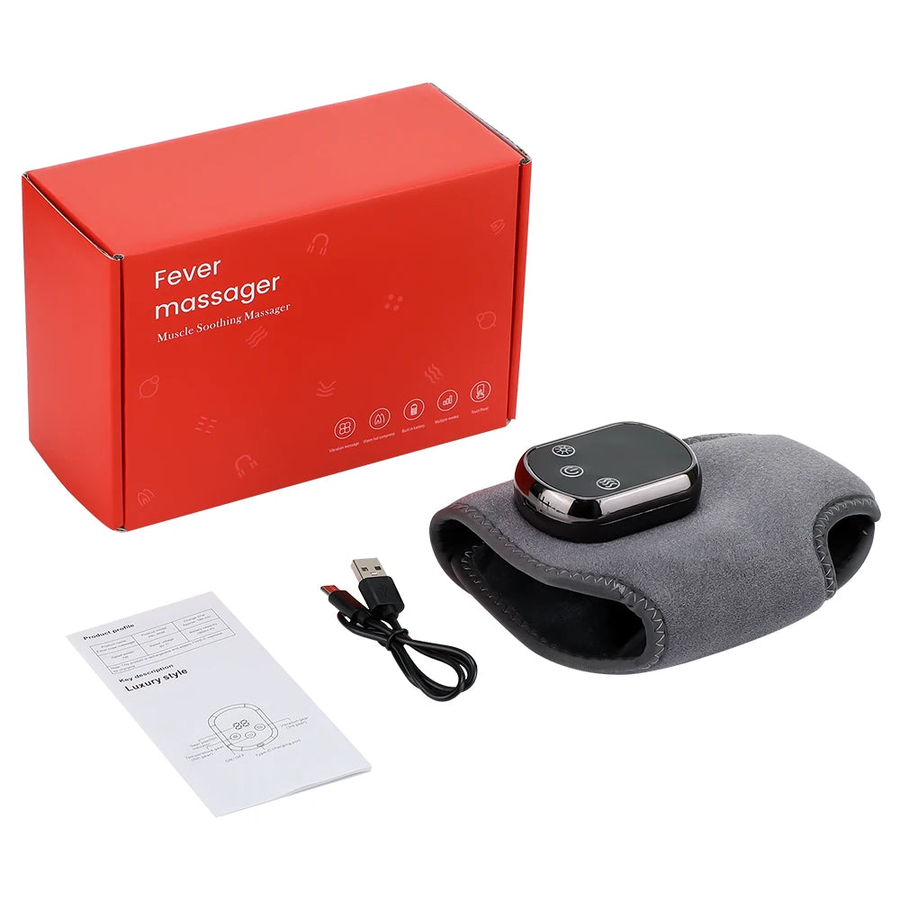 Masseur électrique de chaleur pour les pieds, compresse chaude, masseur de vibrations, matériau respirant, Protection des articulations des pieds et des chevilles