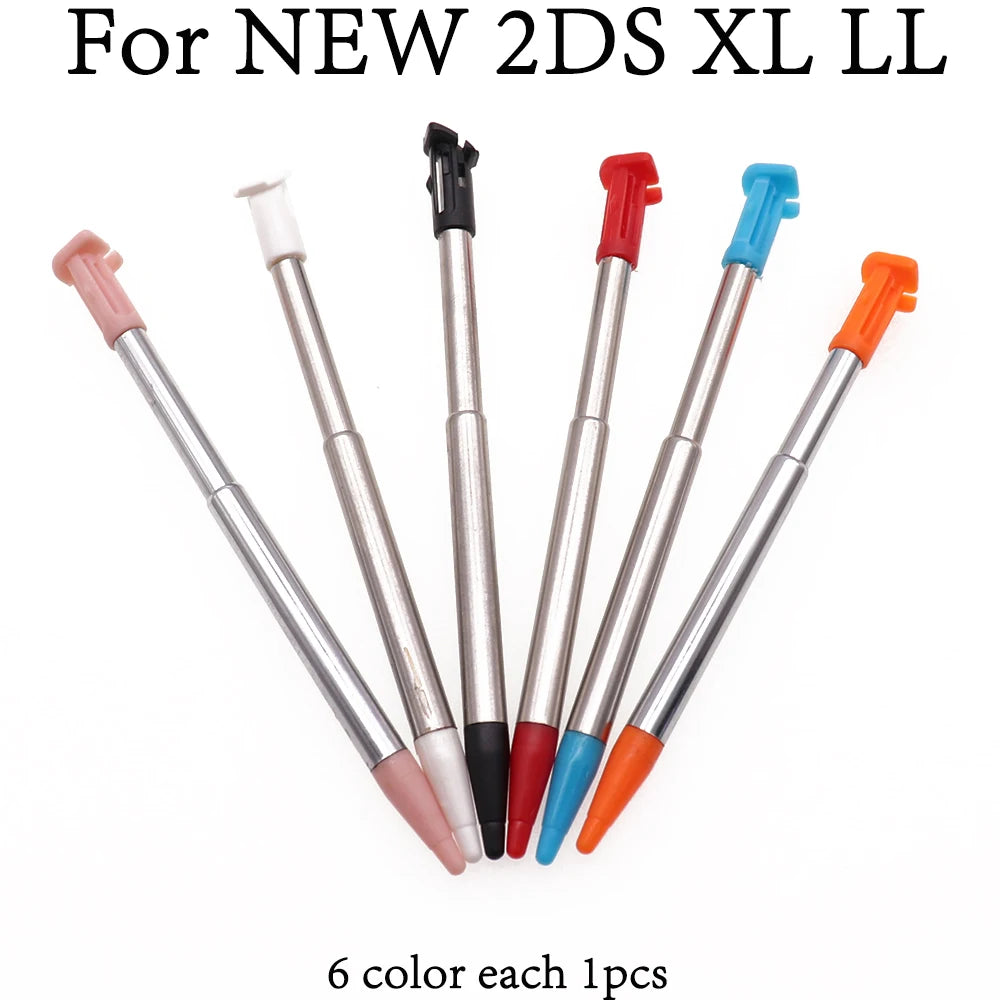 Plastic and metal touchscreen stylus, 1 set, for game consoles, compatible with Nintendo DS, Nintendo DS, Wii U, 2DS, 3DS XL, New 3DS XL, New 2DS XL