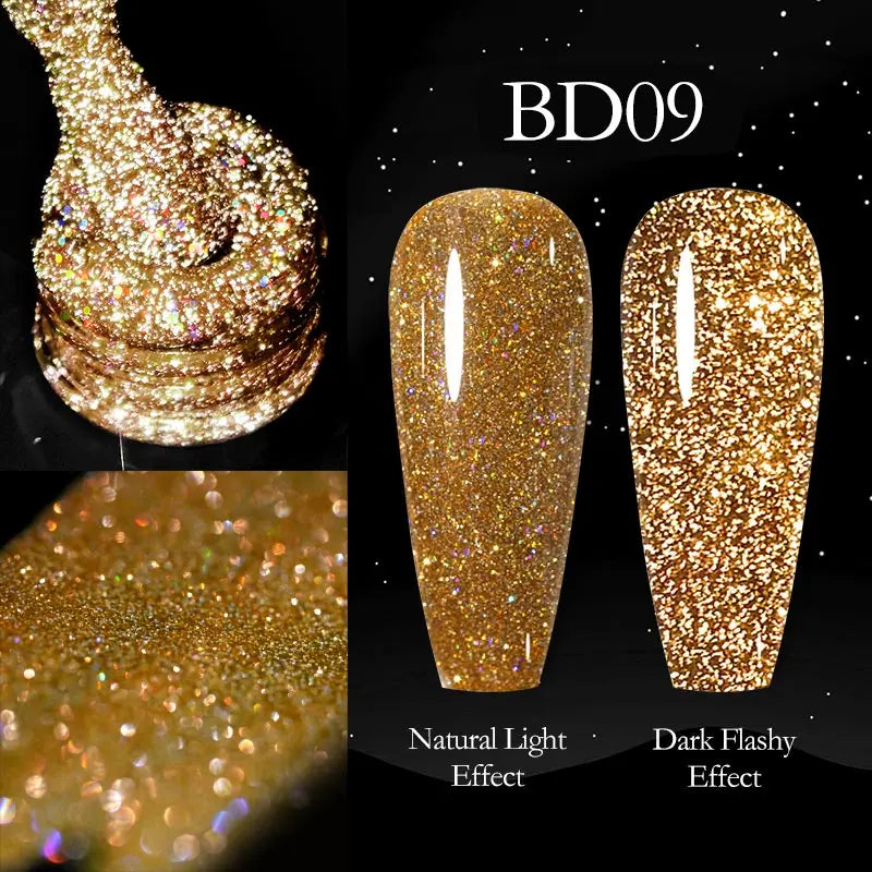 Venalisa vernis à ongles Gel à paillettes réfléchissantes couleur néon couverture complète Pigment Nail Art manucure tremper l'émail vernis Gel UV