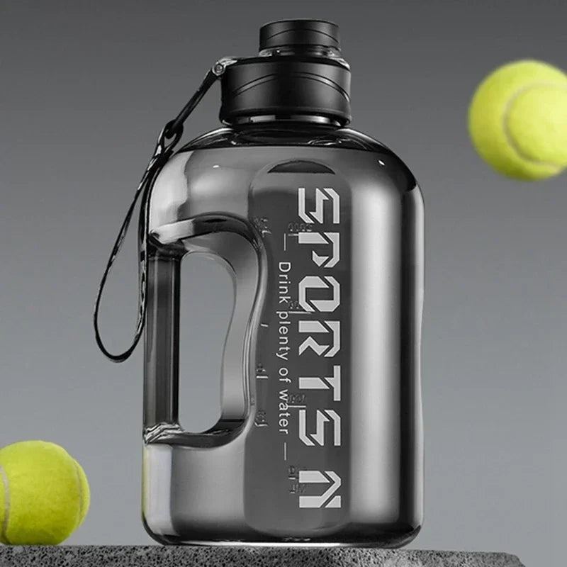 Bouteille d'eau de grande capacité de 2.7 litres, bouilloire d'eau de sport, de gymnastique, de Camping, de voyage, bouteilles à boire BPA, tasse spatiale en plastique Portable