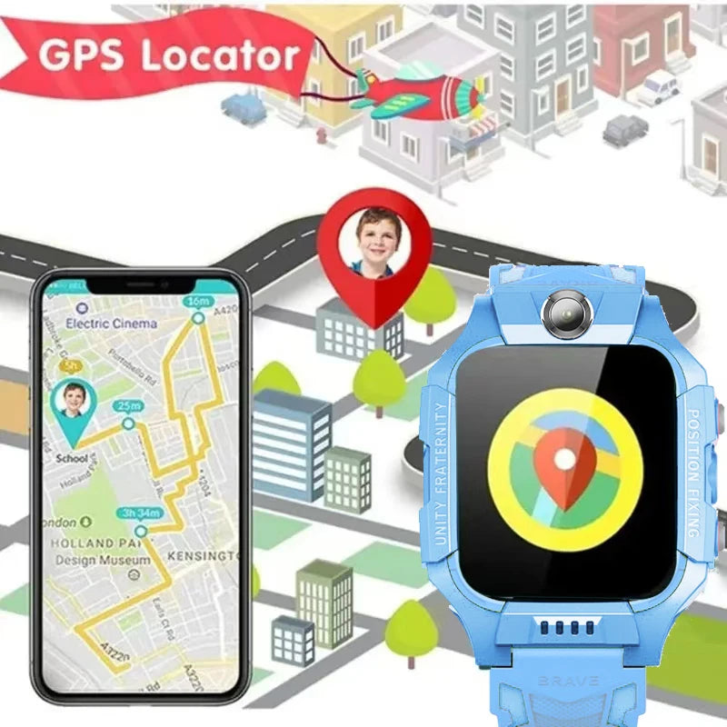 2025New montre originale appel enfants montre intelligente enfants SOS étanche Smartwatch horloge carte SIM localisation Tracker enfant montre 2025