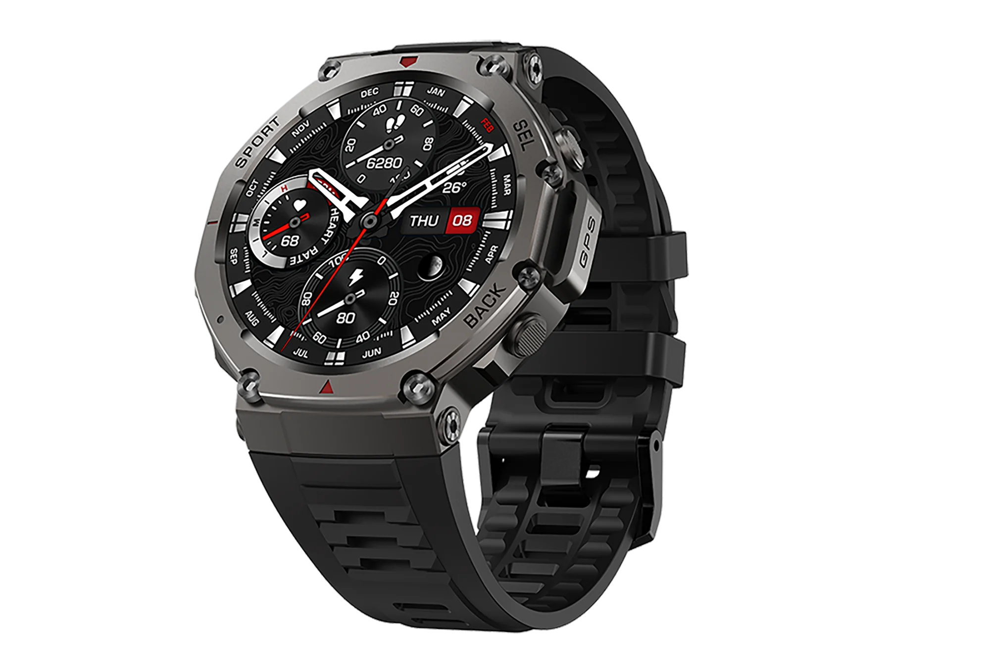 Montre intelligente pour t-rex 3 GPS Smartwatch AMOLED écran tactile 5ATM boussole extérieure moniteur de Sport de Fitness intelligent montre pour hommes pourXiaomi