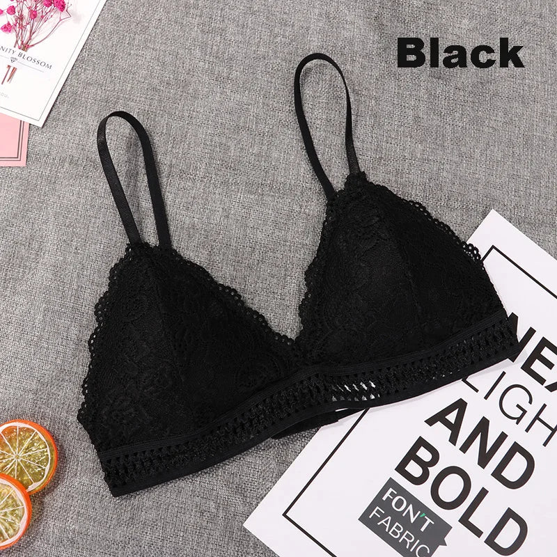 Soutien-gorge en dentelle, Sexy, décolleté en V profond, coupe Triangle, sans couture, Fitness, Yoga, sport, Lingerie, sous-vêtements, respirant, Push Up
