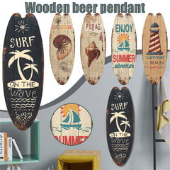 Planche de Surf en Bois, Décor de ixà Domicile, Bar, Festival, Tendance Décontractée, Panneau en Bois, Style Plage, Rétro