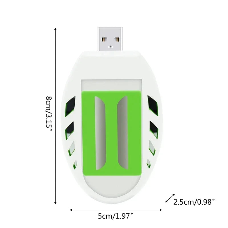 USB mosquito repellent, electronic pest control device, smokeless, for indoor and outdoor use, car, travel, home, office