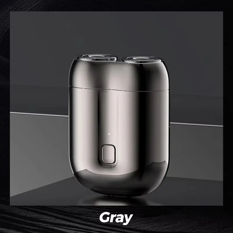2025 nouveau Mini rasage électrique Double tête amélioré aspiration magnétique hommes USB Rechargeable Portable étanche rasoir