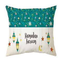 Taie d'oreiller décorative pour Ramadan Eid Mubarak, housse de coussin de canapé pour la maison, cadeaux de mosquée musulmane islamique, 2025