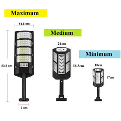 10000W lampe solaire extérieure Ultra puissantes lumières extérieures solaires 320° éclairage à large gamme luminosité projecteurs de rue réglables