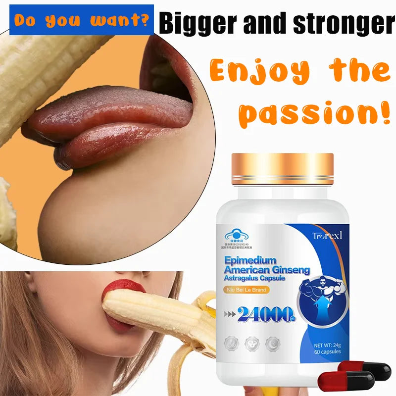 Supplément de ginseng américain biologique 100 % pur non OGM - 60 capsules soutient la santé reproductive, l'endurance d'énergie naturelle