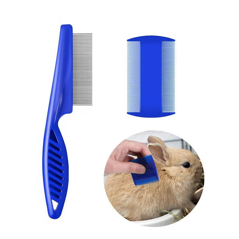 Kit de toilettage pour lapin, dissolvant de taches, peignes de nettoyage, coupe-ongles pour animaux de compagnie, shampoing Double face, brosse de bain pour cochon d'inde, lapin